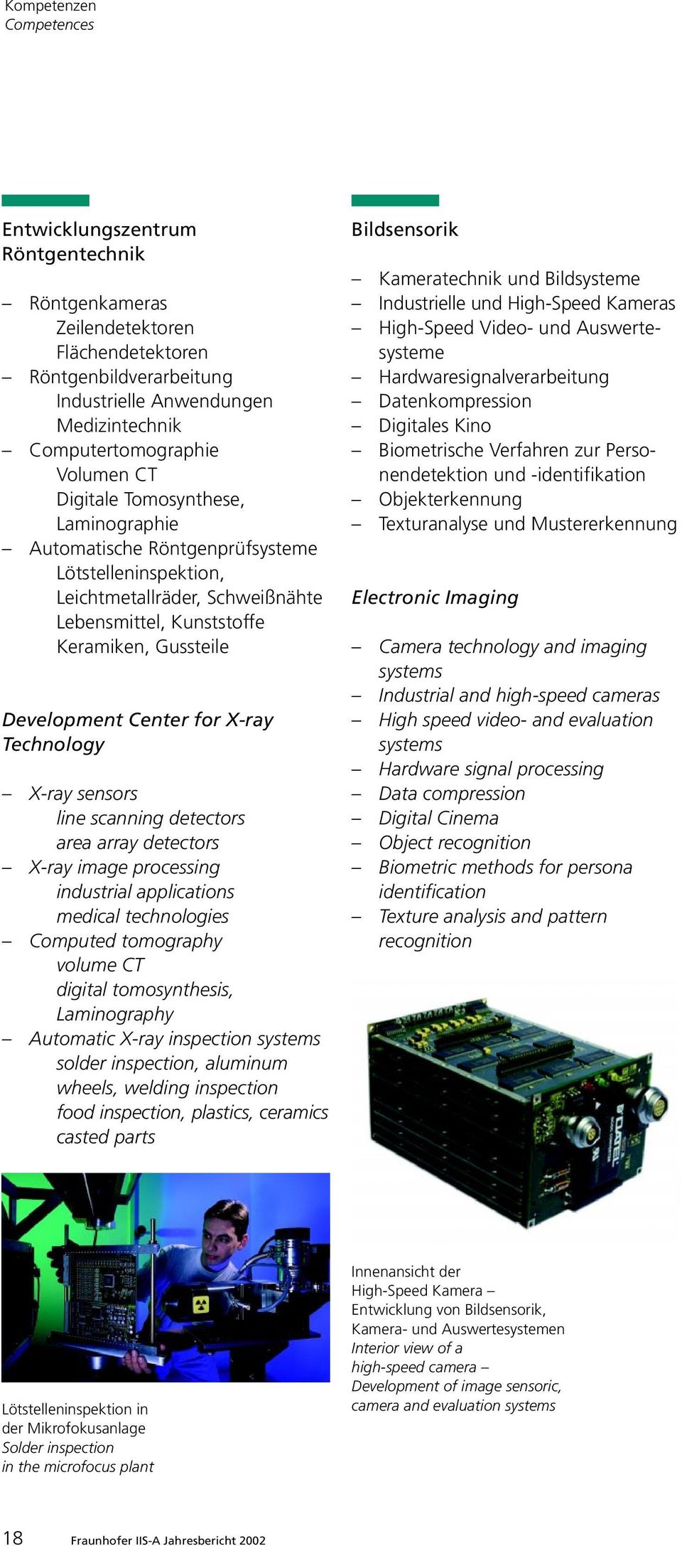 for X-ray Technology X-ray sensors line scanning detectors area array detectors X-ray image processing industrial applications medical technologies Computed tomography volume CT digital