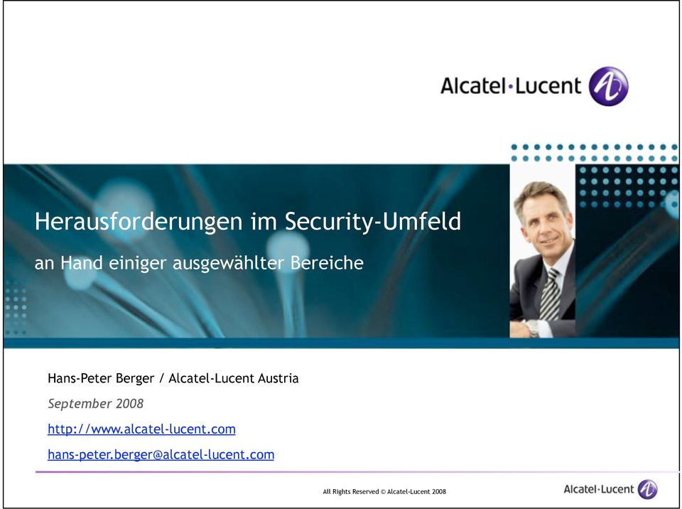 Alcatel-Lucent Austria September 2008 http://www.