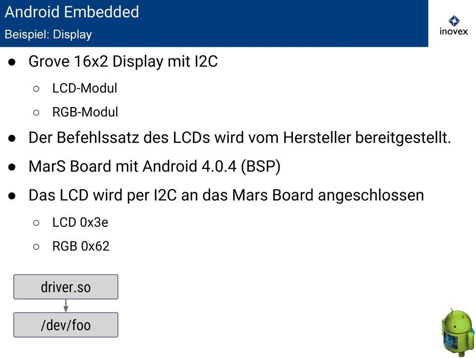 MarS Board mit Android 4.0.