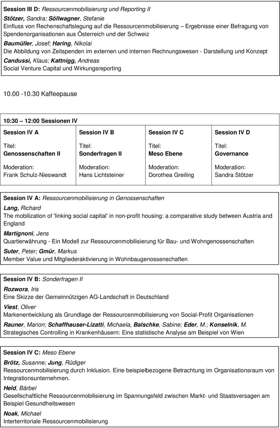 Kattnigg, Andreas Social Venture Capital und Wirkungsreporting 10.00-10.