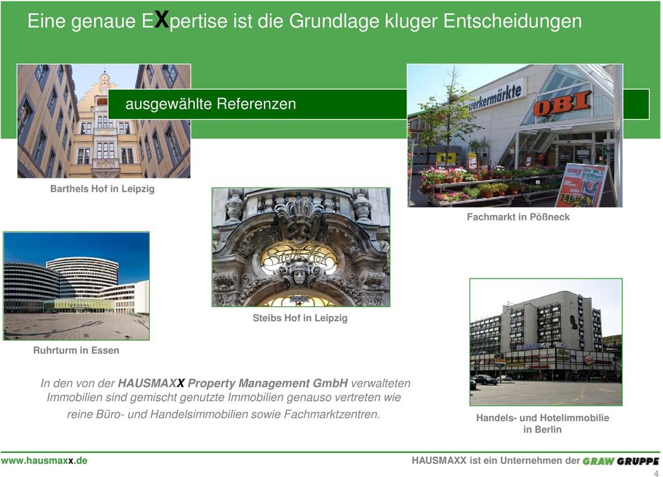 Property Management GmbH verwalteten Immobilien sind gemischt genutzte Immobilien genauso