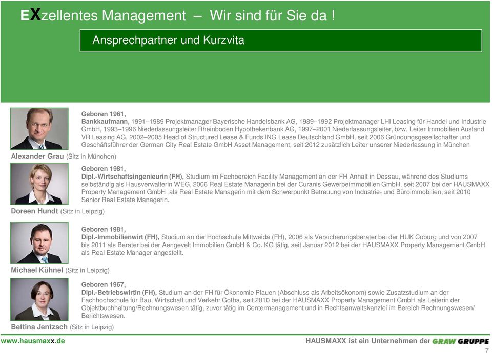 Projektmanager Bayerische Handelsbank AG, 1989 1992 Projektmanager LHI Leasing für Handel und Industrie GmbH, 1993 1996 Niederlassungsleiter Rheinboden Hypothekenbank AG, 1997 2001