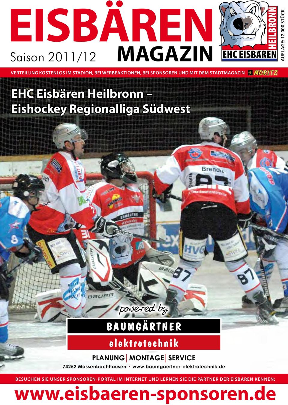 dem Stadtmagazin EHC Eisbären Heilbronn Eishockey Regionalliga Südwest powered by