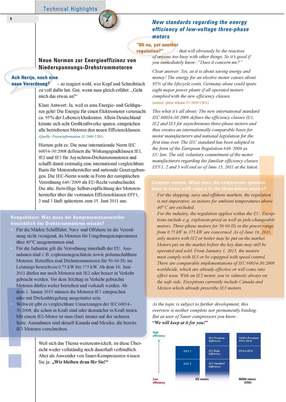 Allein Deutschland könnte sich acht Großkraftwerke sparen, entsprächen alle betriebenen Motoren den neuen Effizienzklassen.