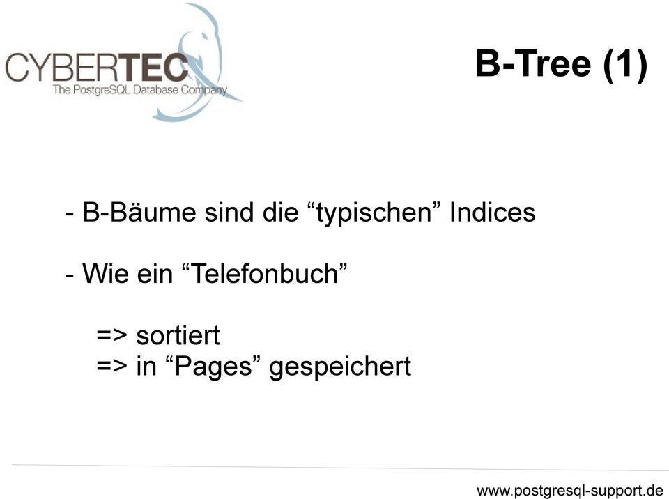 Wie ein Telefonbuch =>