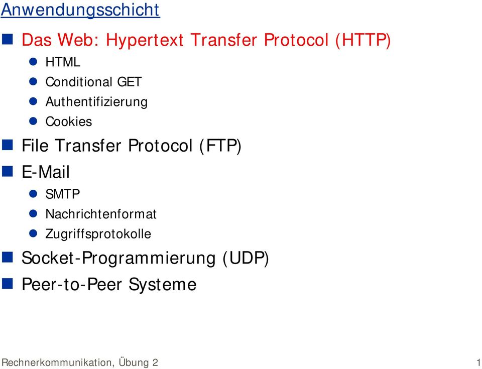 (FTP) E-Mail SMTP Nachrichtenformat Zugriffsprotokolle