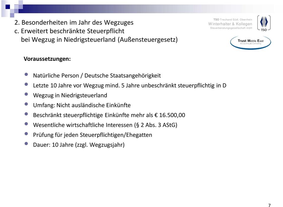 Deutsche Staatsangehörigkeit Letzte 10 Jahre vor Wegzug mind.