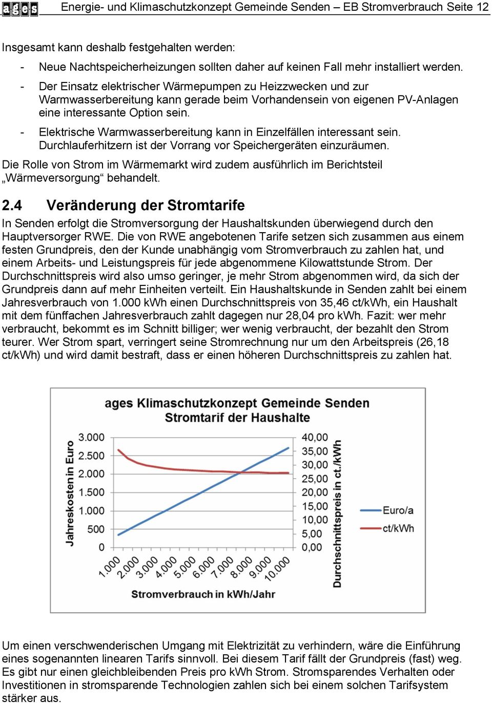 - Elektrische Warmwasserbereitung kann in Einzelfällen interessant sein. Durchlauferhitzern ist der Vorrang vor Speichergeräten einzuräumen.