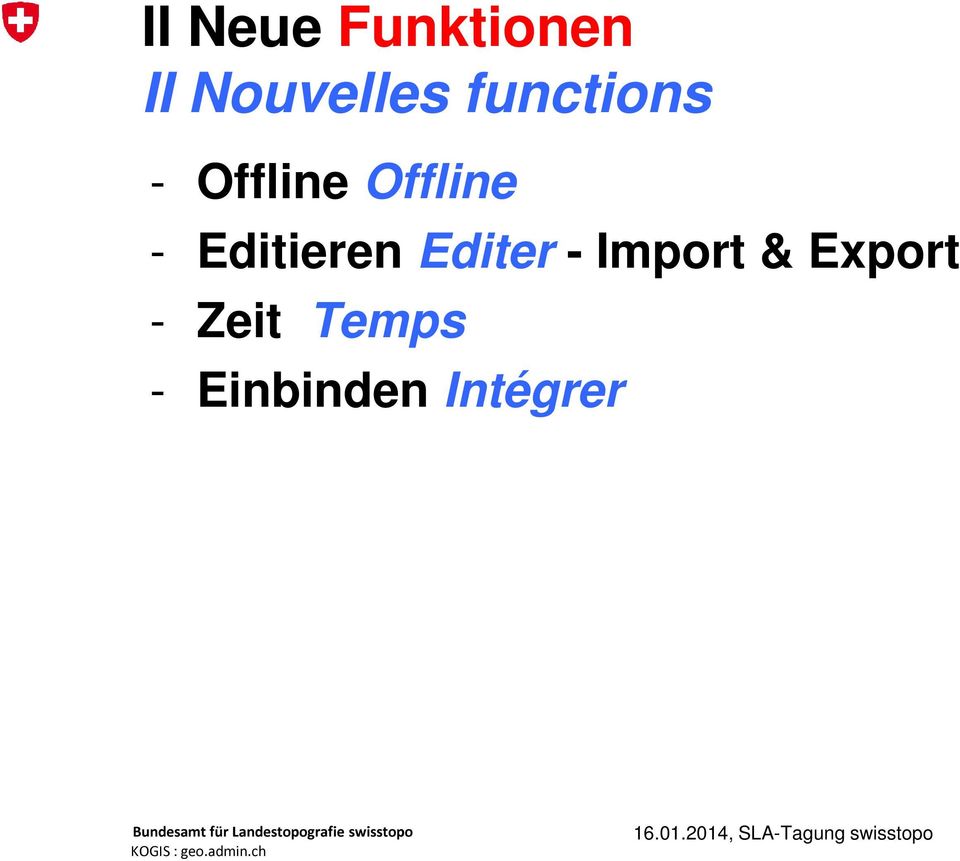 Editer - Import & Export - Zeit Temps -