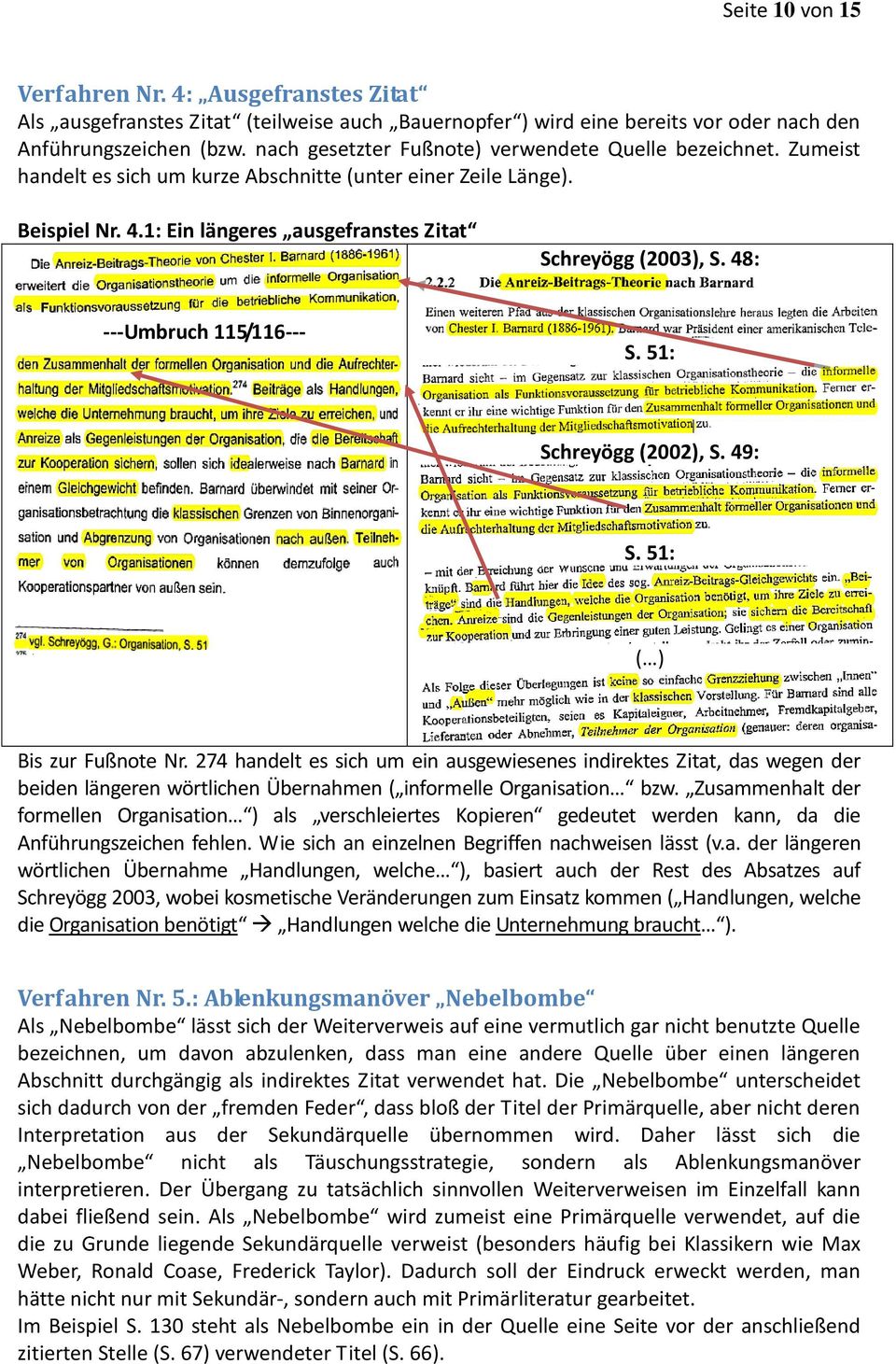 48: ---Umbruch 115/116--- S. 51: Schreyögg (2002), S. 49: S. 51: ( ) Bis zur Fußnote Nr.