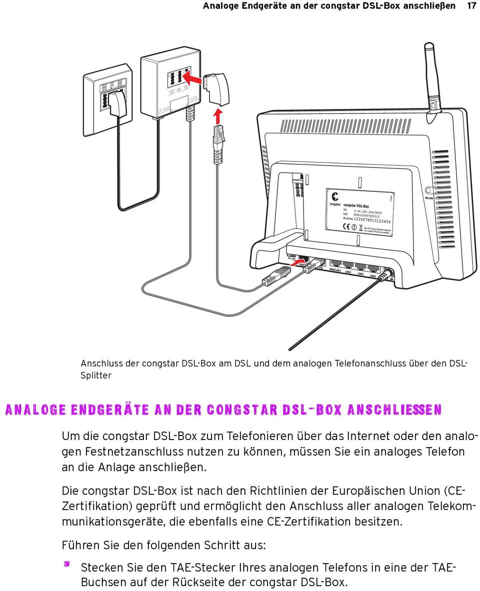 anschließen.