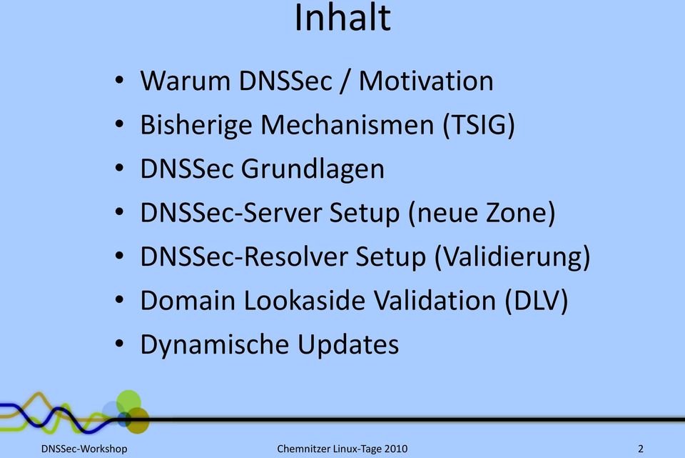 Setup (neue Zone) DNSSec-Resolver Setup