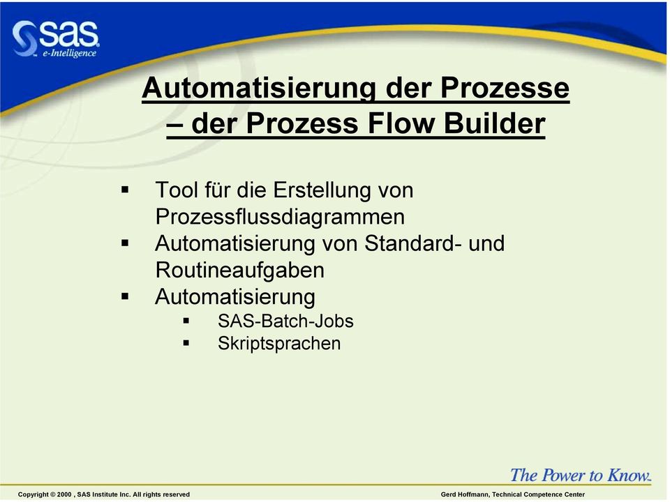 Prozessflussdiagrammen Automatisierung von