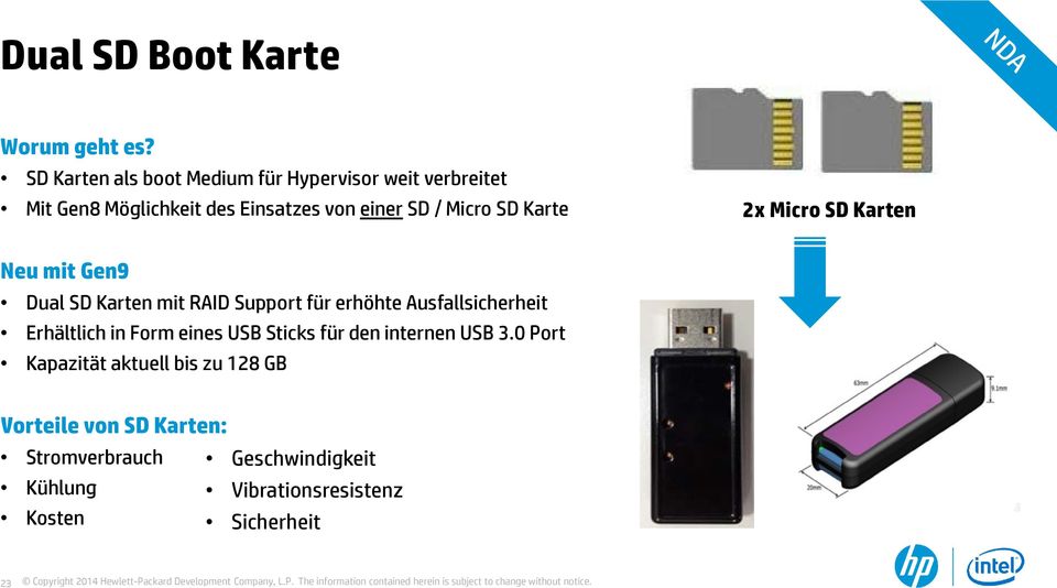 SD Karte 2x Micro SD Karten Neu mit Gen9 Dual SD Karten mit RAID Support für erhöhte Ausfallsicherheit