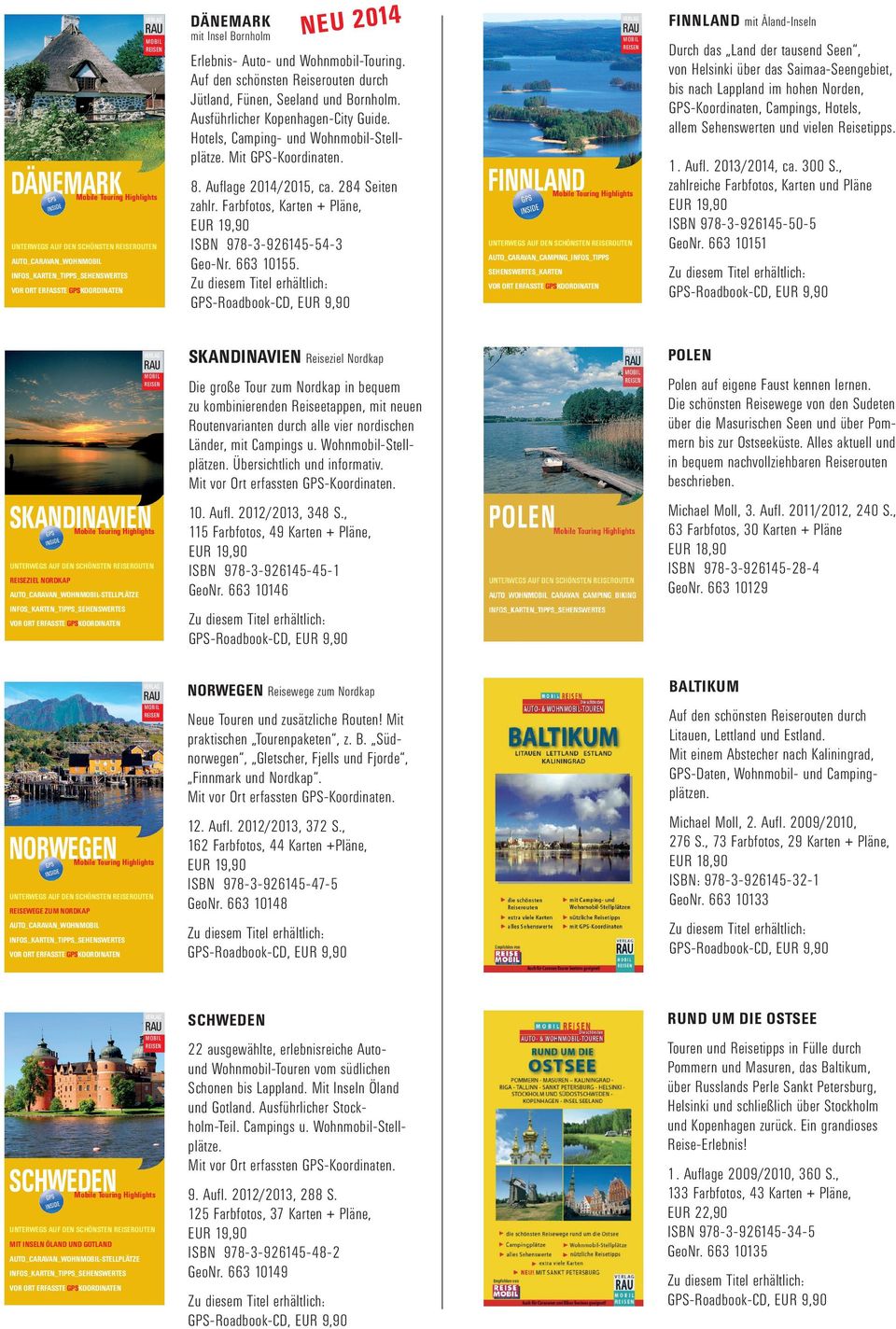 Mit GPS-Koordinaten. 8. Auflage 2014/2015, ca. 284 Seiten zahlr. Farbfotos, Karten + Pläne, ISBN 978-3-926145-54-3 Geo-Nr. 663 10155.