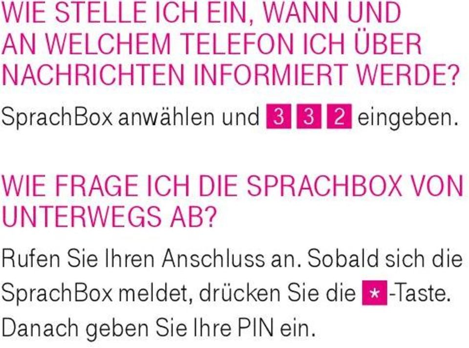 Wie frage ich die SprachBox von unterwegs ab?