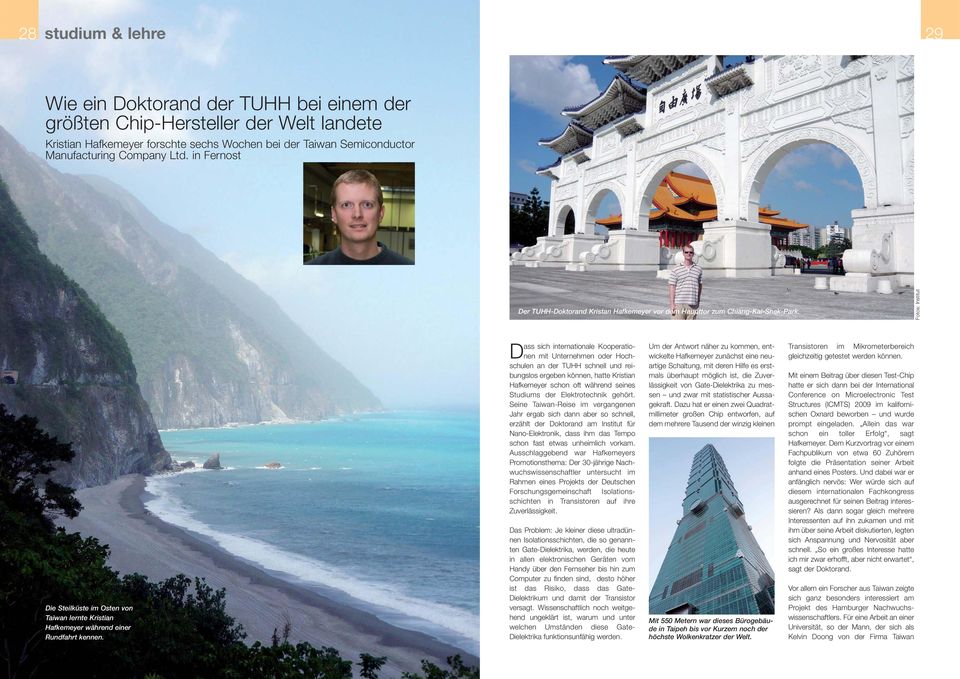 Fotos: Institut Die Steilküste im Osten von Taiwan lernte Kristian Hafkemeyer während einer Rundfahrt kennen.