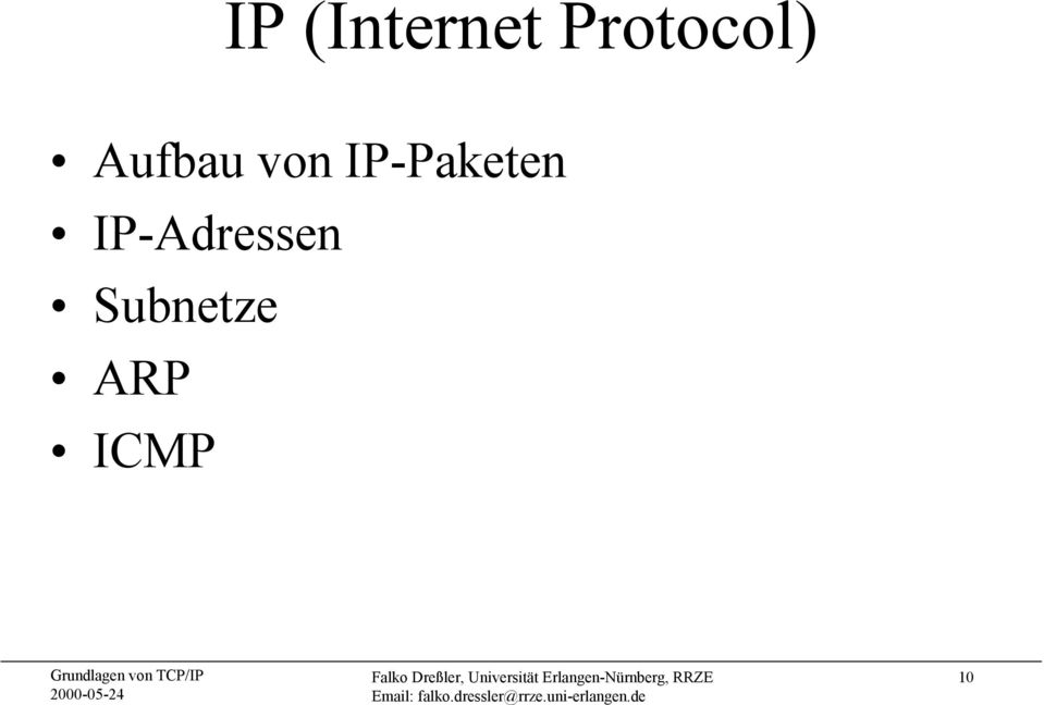 von IP-Paketen