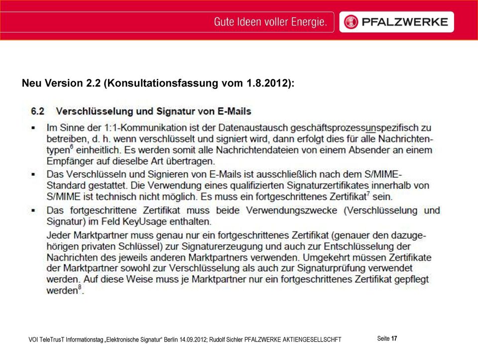 Elektronische Signatur Berlin 14.09.