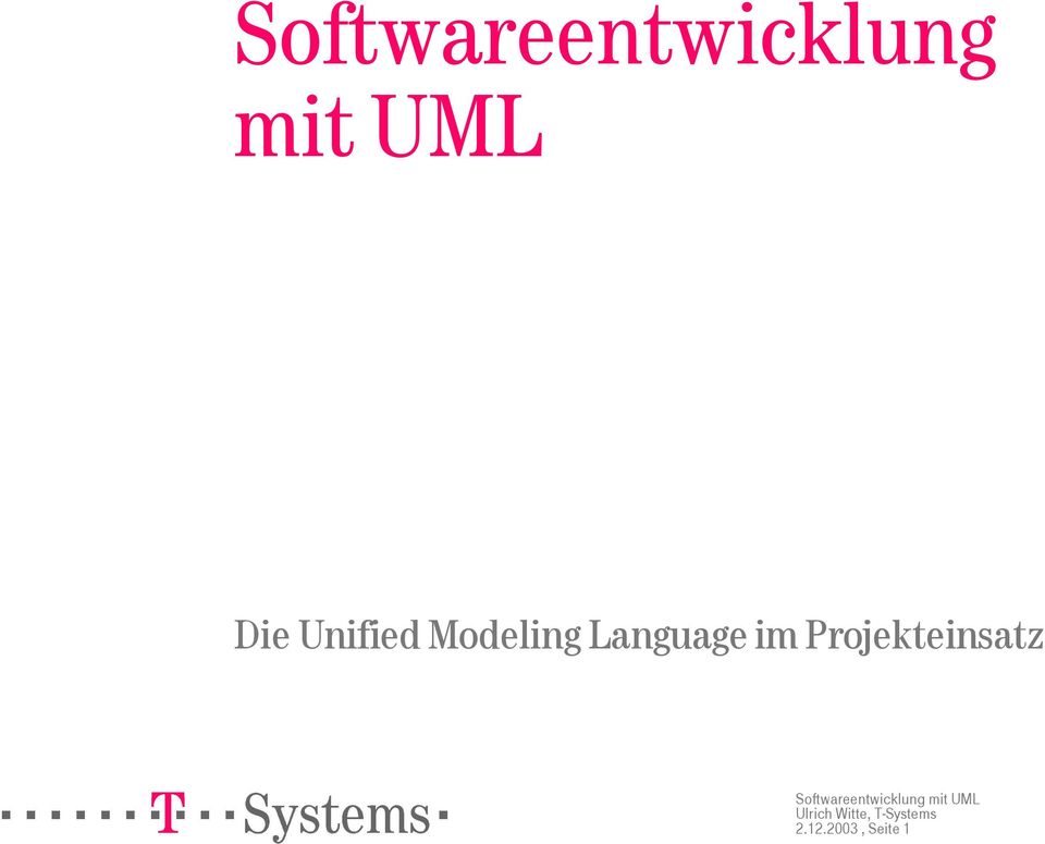 Modeling Language im
