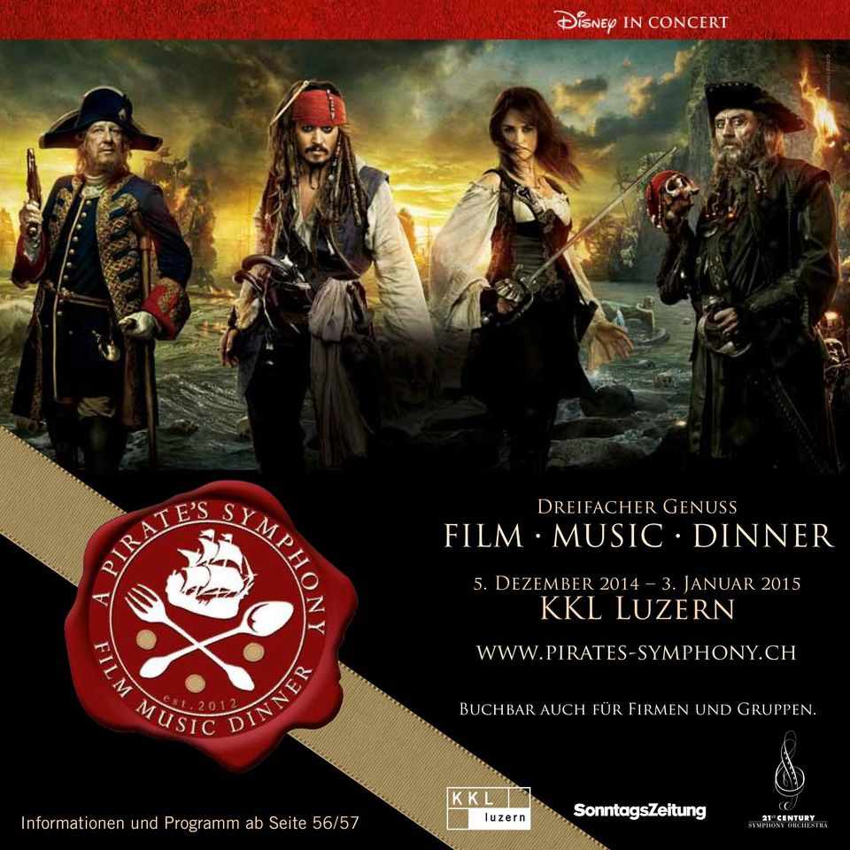 Januar 2015 KKL Luzern www.pirates-symphony.