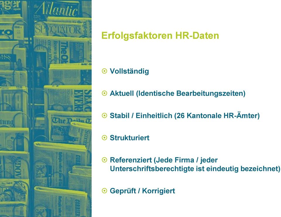 HR-Ämter) Strukturiert Referenziert (Jede Firma / jeder