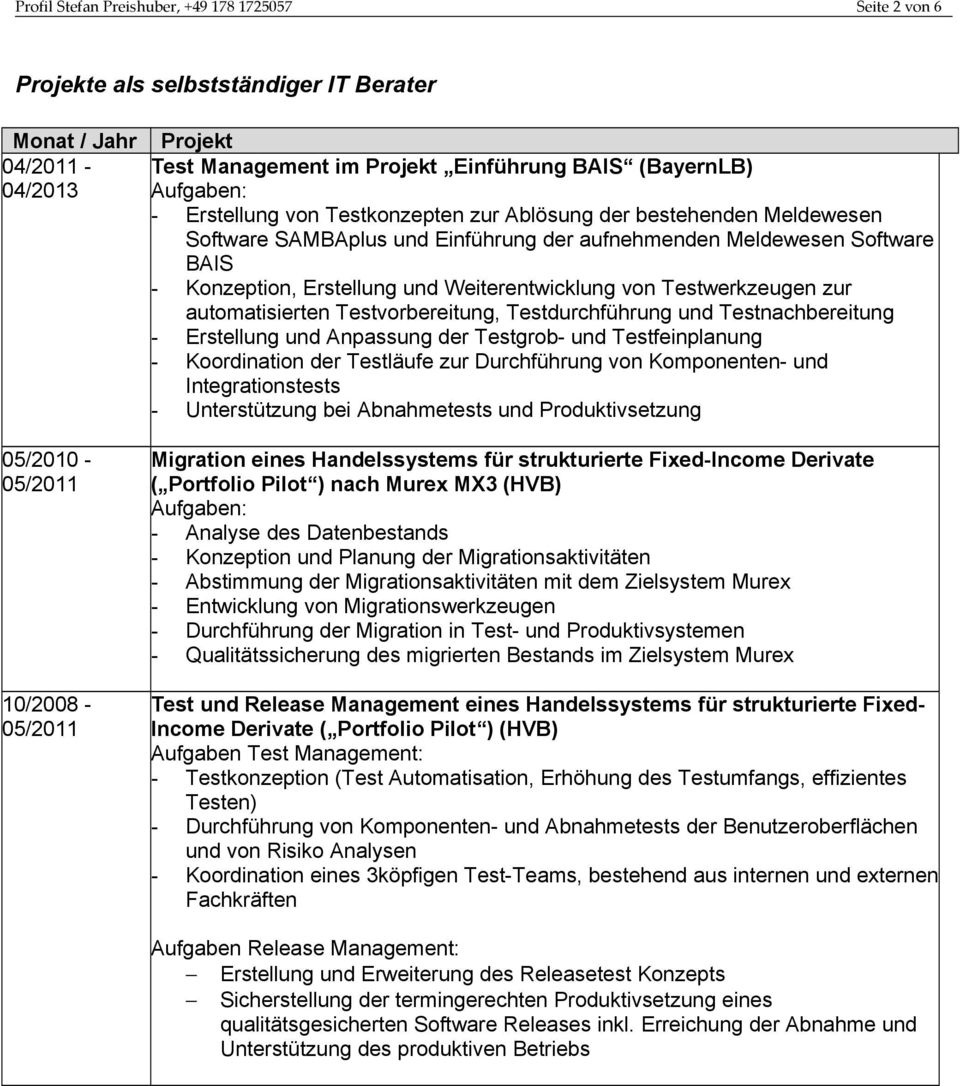 Erstellung und Weiterentwicklung von Testwerkzeugen zur automatisierten Testvorbereitung, Testdurchführung und Testnachbereitung - Erstellung und Anpassung der Testgrob- und Testfeinplanung -