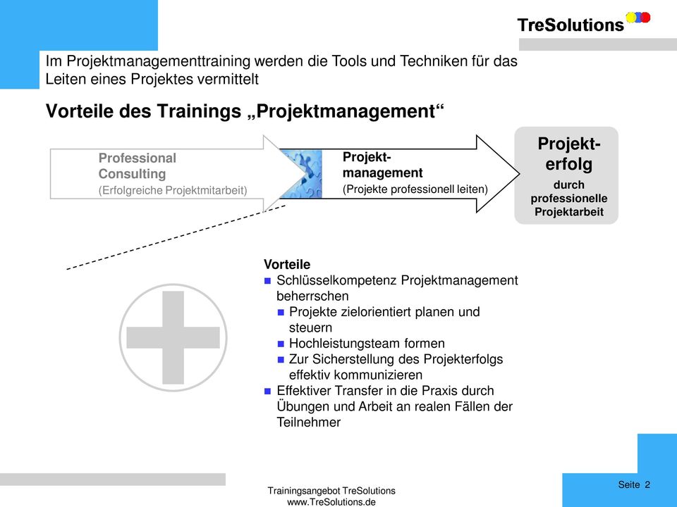 Projektarbeit Vorteile Schlüsselkompetenz Projektmanagement beherrschen Projekte zielorientiert planen und steuern Hochleistungsteam formen Zur