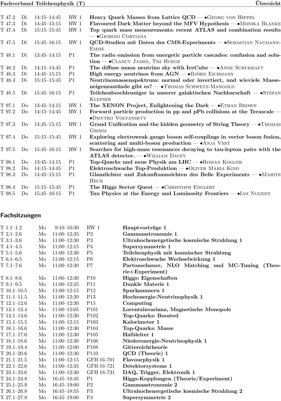 5 Di 15:45 16:15 RW 1 QCD-Studien mit Daten des CMS-Experiments Sebastian Naumann- Emme T 48.