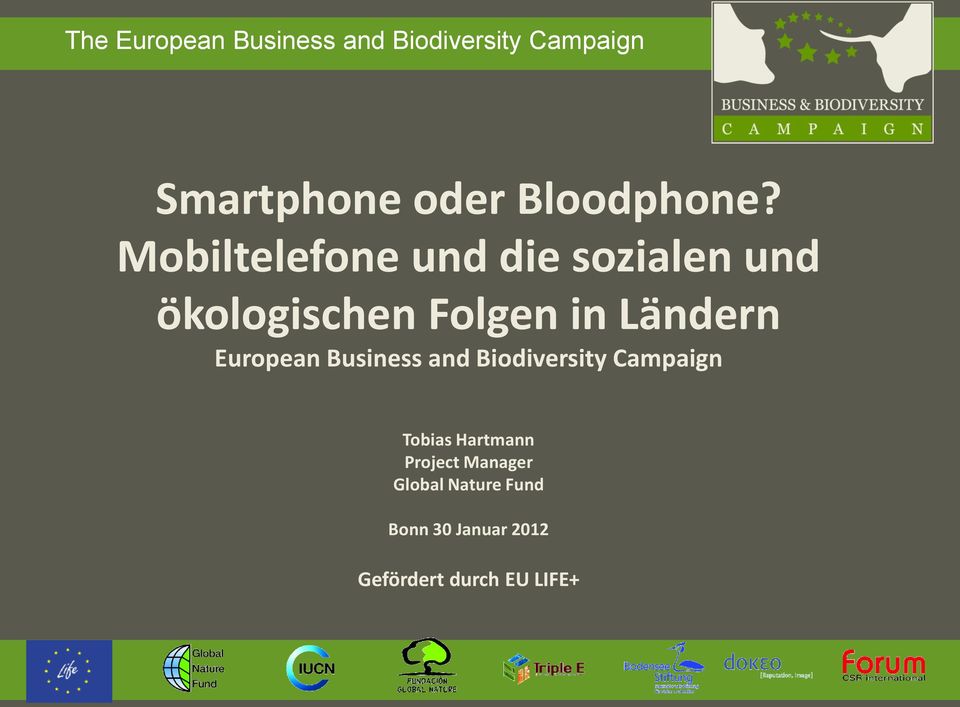 Ländern European Business and Biodiversity Campaign Tobias