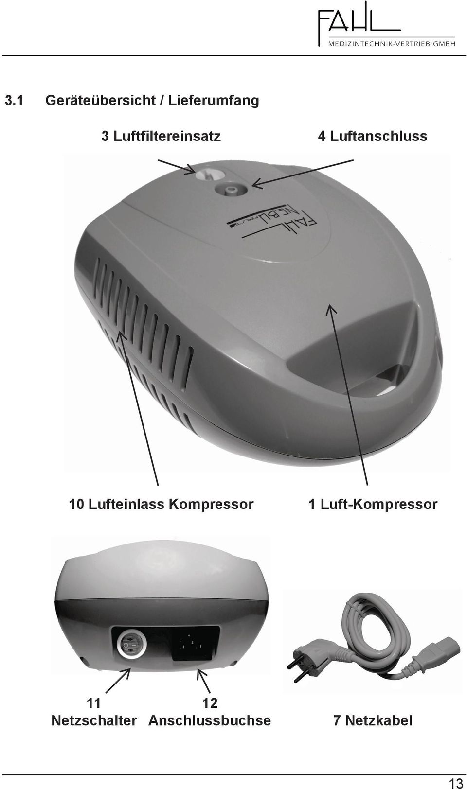 Lufteinlass Kompressor 1 Luft-Kompressor