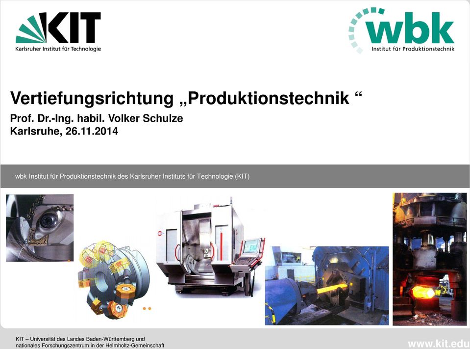 2014 wbk des Karlsruher Instituts für Technologie (KIT) KIT