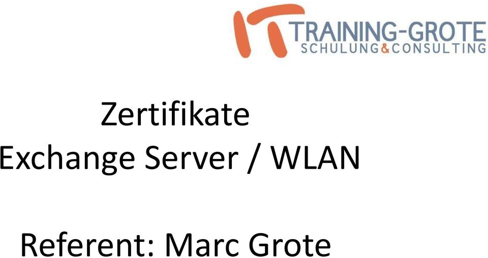 Server / WLAN