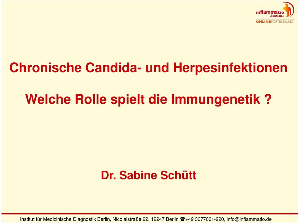 Sabine Schütt Institut für Medizinische Diagnostik