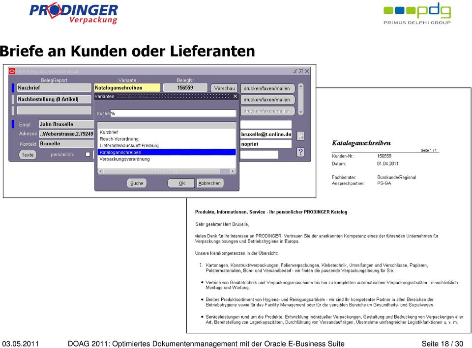 2011 DOAG 2011: Optimiertes