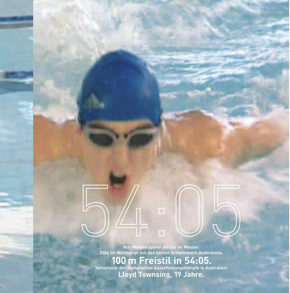 Australiens. 100 m Freistil in 54:05.