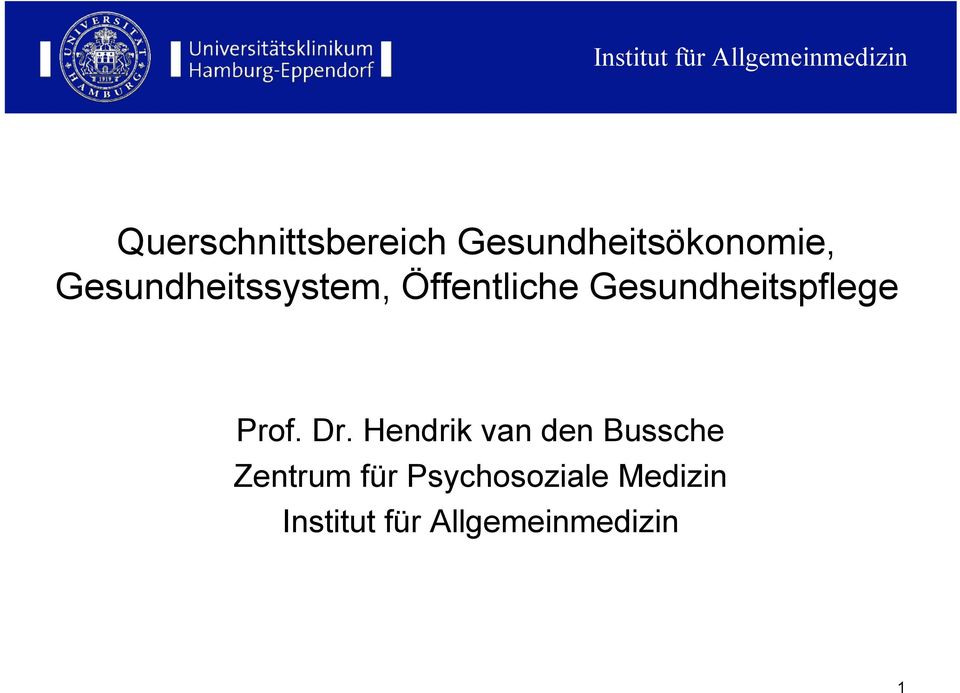 Gesundheitspflege Prof. Dr.