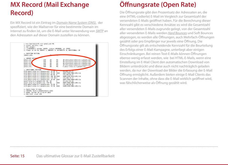 Öffnungsrate (Open Rate) Die Öffnungsrate gibt den Prozentsatz der Adressaten an, die eine (HTML-codierte) E-Mail im Vergleich zur Gesamtzahl der versendeten E-Mails geöffnet haben.