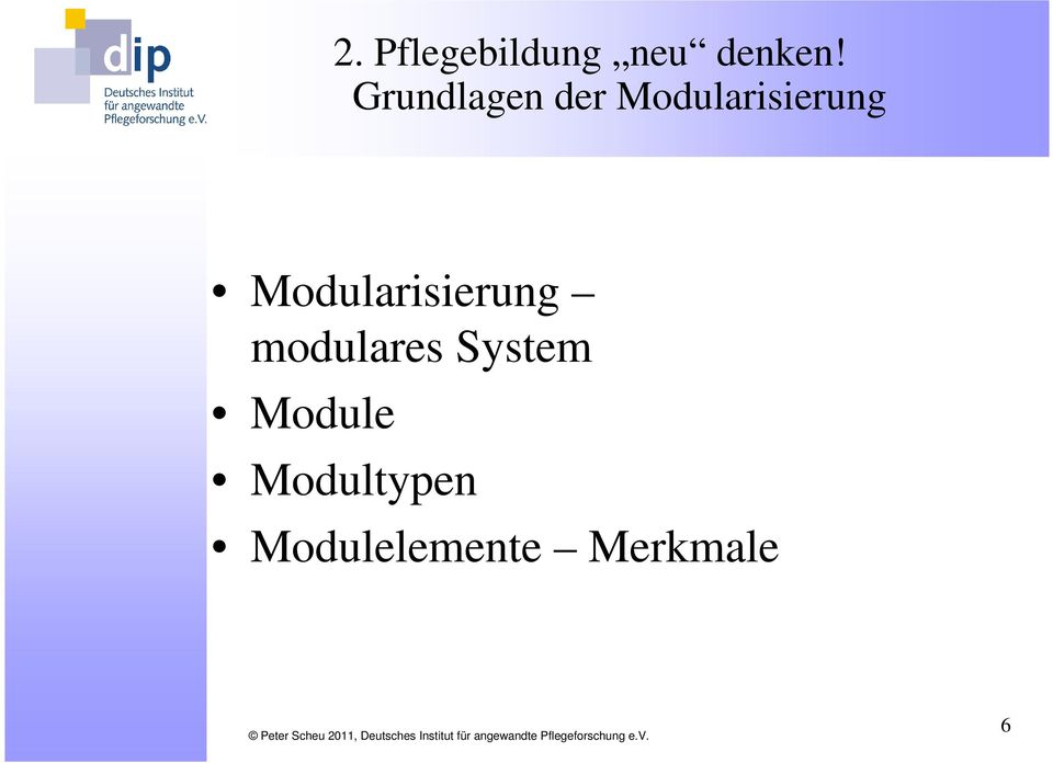 Modularisierung modulares System