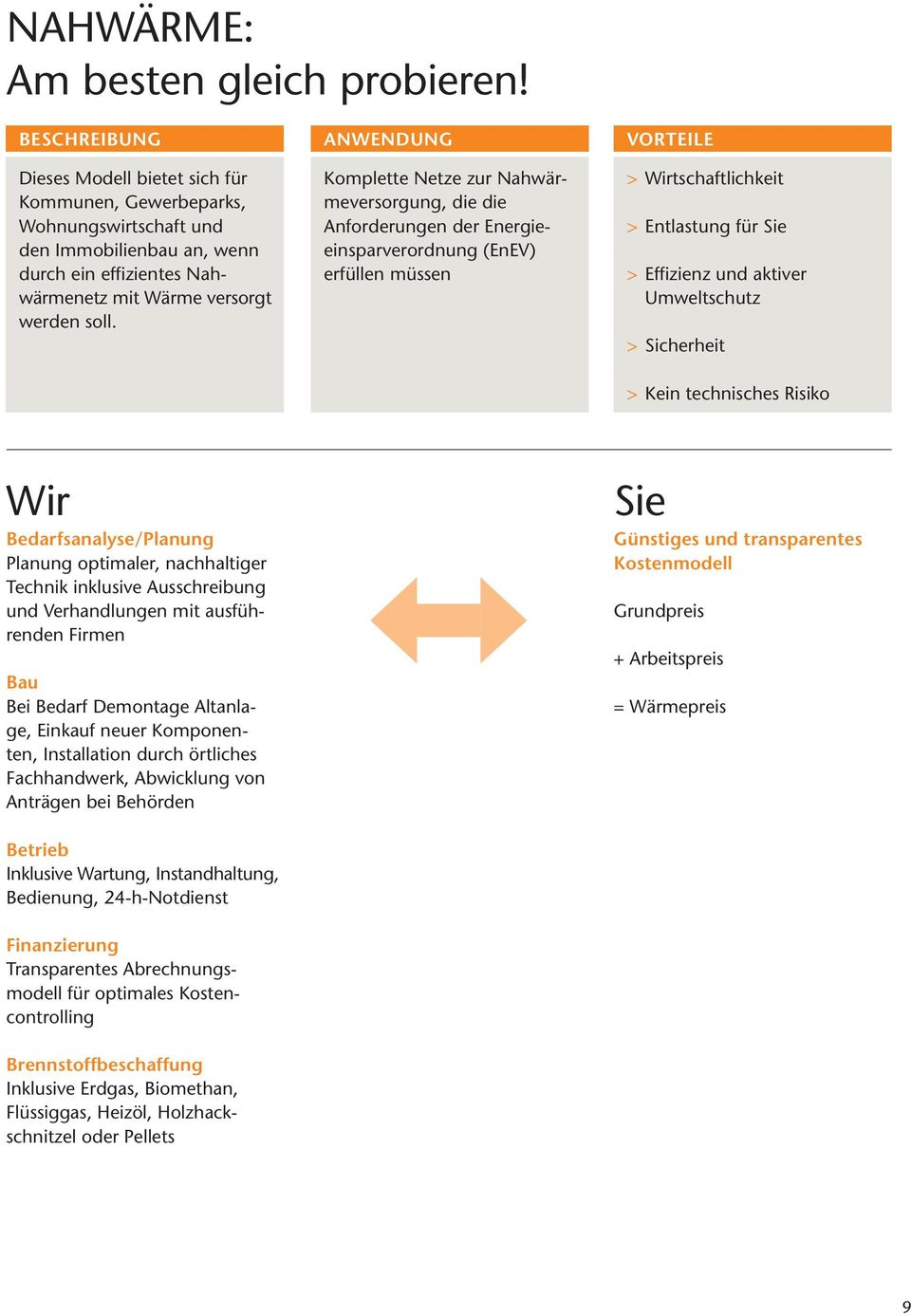 soll. Komplette Netze zur Nahwärmeversorgung, die die Anforderungen der Energieeinsparverordnung (EnEV) erfüllen müssen > Wirtschaftlichkeit > Entlastung für Sie > Effizienz und aktiver Umweltschutz