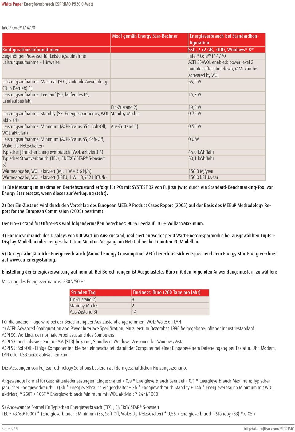 Standard-Benchmarking-Tool von Energy Star ersetzt, wenn dieses zur Verfügung steht).