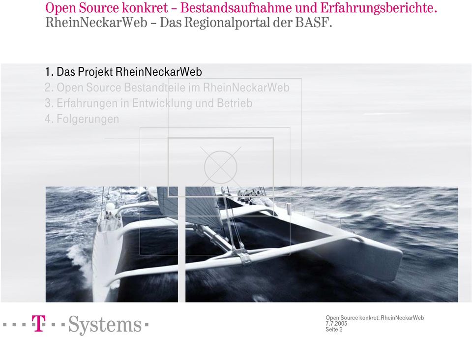 Open Source Bestandteile im RheinNeckarWeb 3.