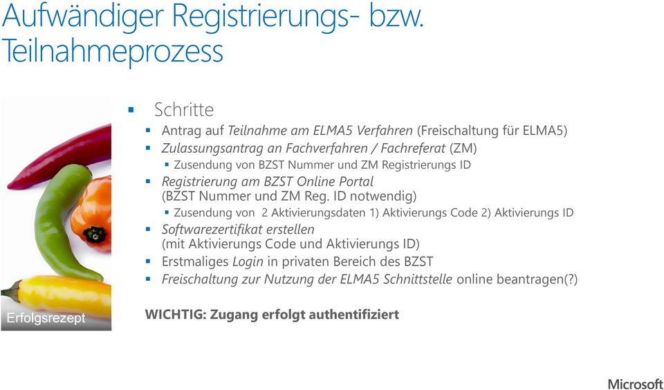 von BZST Nummer und ZM Registrierungs ID Registrierung am BZST Online Portal (BZST Nummer und ZM Reg.
