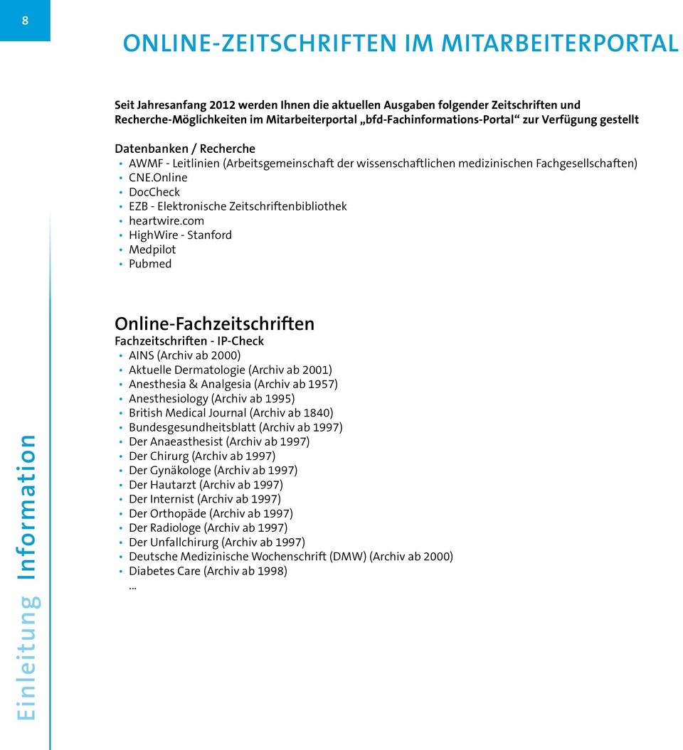 Online DocCheck EZB - Elektronische Zeitschriftenbibliothek heartwire.