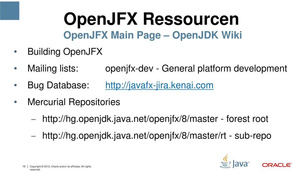 com Mercurial Repositories http://hg.openjdk.java.