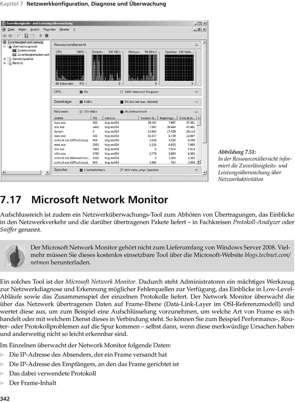 Fachkreisen Protokoll-Analyzer oder Sniffer genannt. Der Microsoft Network Monitor gehört nicht zum Lieferumfang von Windows Server 2008.