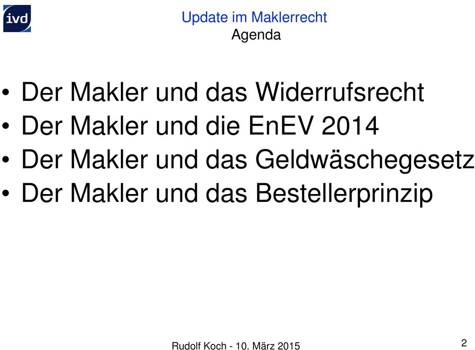EnEV 2014 Der Makler und das