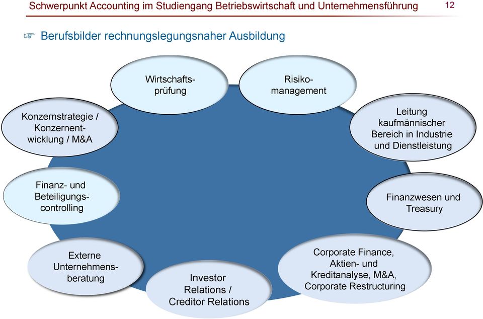 Industrie und Dienstleistung Finanz- und Beteiligungscontrolling Finanzwesen und Treasury Investor