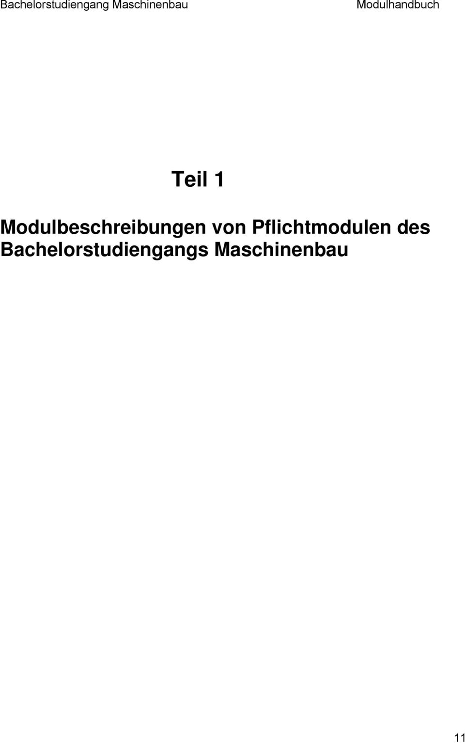 von Pflichtmodulen