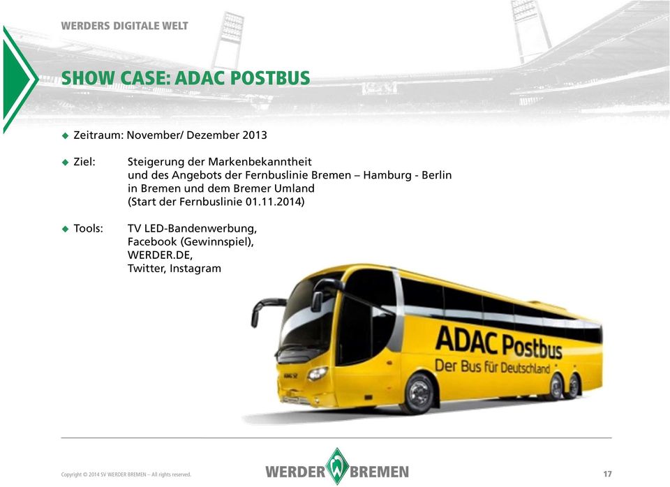 Bremen und dem Bremer Umland (Start der Fernbuslinie 01.11.